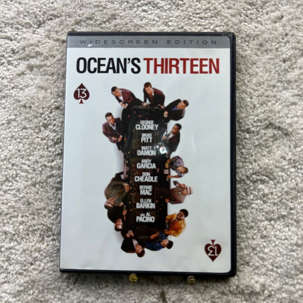 Ocean's Thirteen DVD (2007) Widescreen Clooney Pitt Damon Pacino Soderbergh